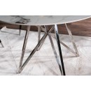 Стол обеденный SIGNAL MURANO белый/хром 120